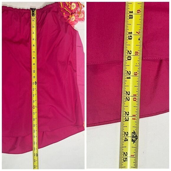 Peter Pilotto Size 10 US Pink Appliqued Lace Trim Paneled Off Top Blouse $805 - Picture 11 of 16